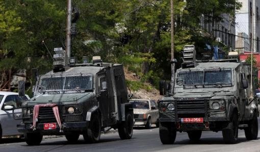 مدرعات لجيش الاحتلال خلال اقتحام سابق في الضفة الغربية | وفا