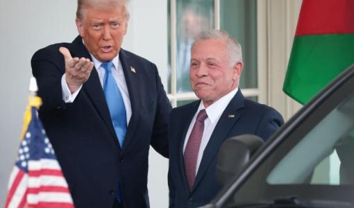 الرئيس الأمريكي دونالد ترامب يستقبل الملك عبد الله الثاني في البيت الأبيض 11/2/2025 | Getty images