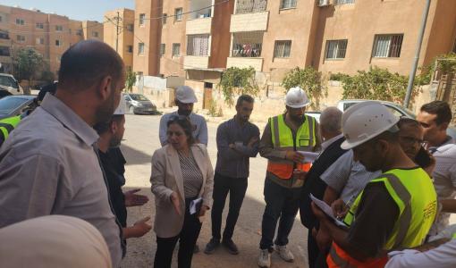 مدير عام المؤسسة العامة للإسكان والتطوير الحضري جمانة العطيات خلال جولة ميدانية تفقدية لمشروع ضاحية الأميرة إيمان/5 سحاب 23/9/2025 | المؤسسة العامة للإسكان والتطوير الحضري