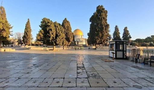 ساحات المسجد الأقصى وهي فارغة لليوم الرابع 3/3/2026 | فلسطين بوست