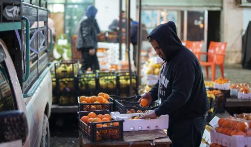 من سوق إربد المركزي للخضار والفواكه | أرشيفية حبر
