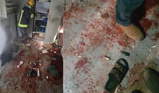 من موقع سقوط الشظايا الصاروخية في بلدة بيت عوا بالخليل 18/3/2026