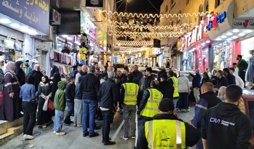 مندوب محافظ البلقاء خلال جولة ميدانية رسمية لمتابعة الأسواق وحركة السير خلال عيد الفطر  17/3/2026 | بلدية السلط الكبرى