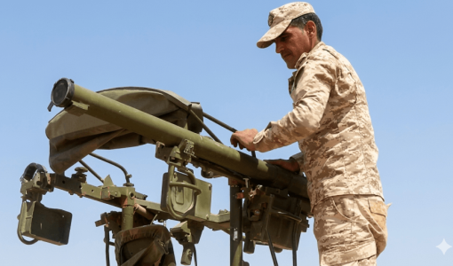 أحد أفراد القوات المسلحة الأردنية/ الجيش العربي