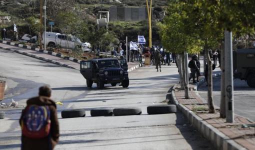 جيش الاحتلال أثناء تأمين مسيرة سابقة للمستوطنين | الأناضول