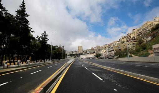 أحد الشوارع الفارغة في عمان | فرانس برس