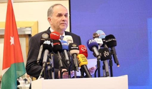 وزير العدل بسام التلهوني خلال وزيرا العدل إطلاق خدمات الكاتب العدل الإلكترونية 28/4/2026 | وزارة العدل