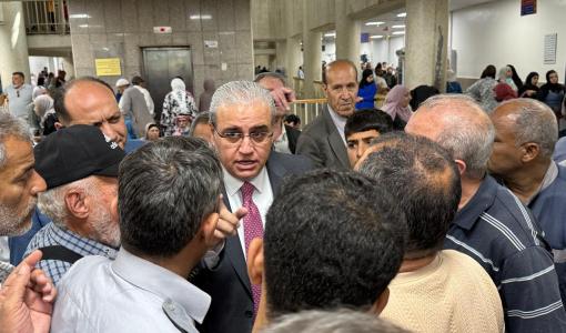 جانب من زيارة وزير الصحة إبراهيم البدور إلى مستشفى الأمير حمزة 14/5/2026 | وزارة الصحة