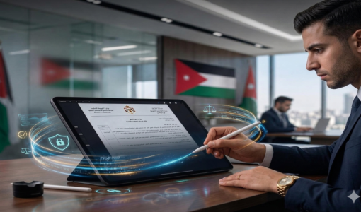 خدمات الكاتب العدل الإلكترونية | تعبيرية مولدة بالذكاء الاصطناعي