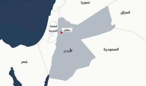 خريطة الأردن