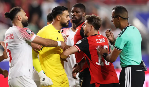 من المباراة التي جمعت المنتخب الوطني الأردني ضد منتخب النمسا