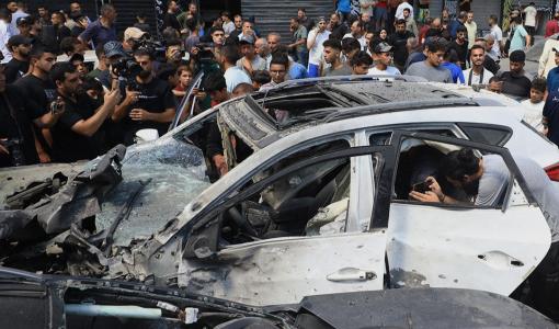 استهداف مركبة وسط مدينة غزة | الجزيرة