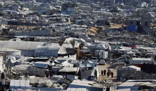أنقاض مبانٍ سكنية دمرها الاحتلال في مخيم جباليا للاجئين شمال قطاع غزة | رويترز