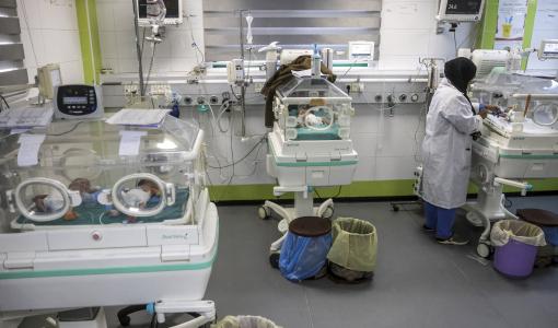 في مجمع ناصر الطبي، خانيونس، جنوب قطاع غزة | 7 أيلول 2026 | فرانس برس