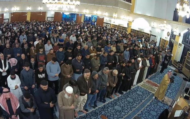 صلاة القيام في مسجد سماحة الشيخ نوح القضاة- جامعة اليرموك في إربد، رمضان 2026 | حسنى