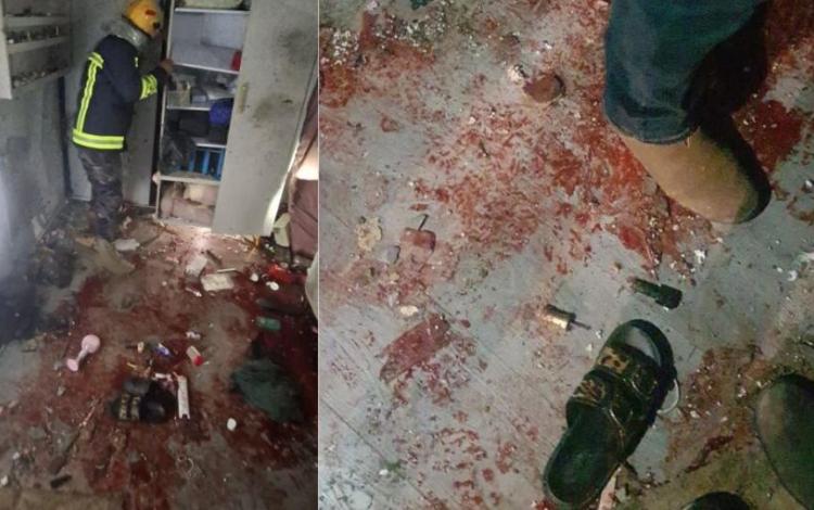 من موقع سقوط الشظايا الصاروخية في بلدة بيت عوا بالخليل 18/3/2026