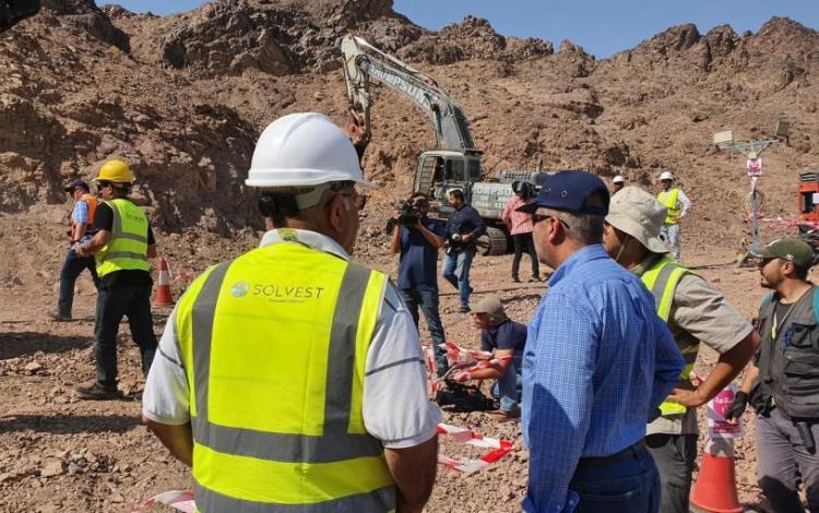 جانب من عمليات تنقيب في موقع أبو خشيبة | وزارة الطاقة والثروة المعدنية