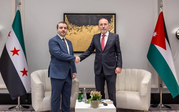 الصفدي والشيباني في العاصمة عمان، على هامش أعمال الدورة الثانية لمجلس التنسيق الأعلى بين الأردن وسوريا، على المستوى الوزاري | أرشيفية