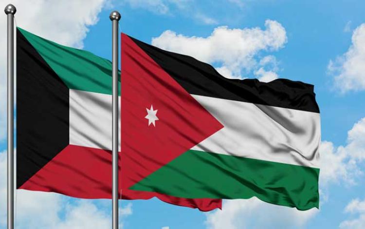 علم الأردن وعلم الكويت