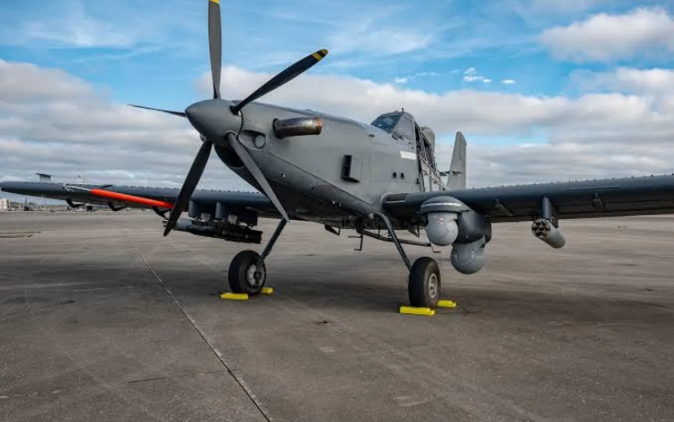 طائرة من طراز  AIR TRACTOR تابعة لسلاح الجو الملكي الأردني