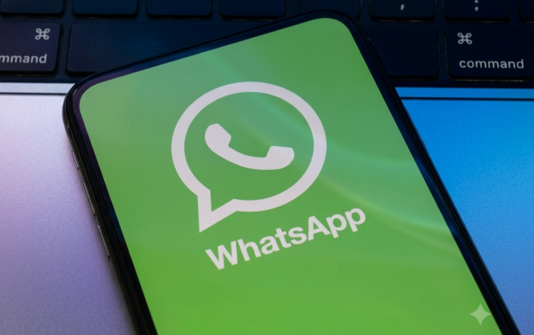 أيقونة تطبيق واتساب على شاشة هاتف محمول