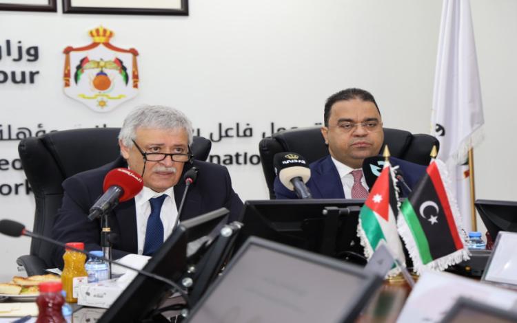 جانب من توقيع مذكرة تفاهم بين الأردن وليبيا لتعزيز التعاون في مجال العمل | وزارة العمل